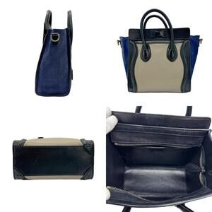 Celine Shopper Gold Blue Shoulder Bag Luggage Beige Suede Tan Leather Black Navy